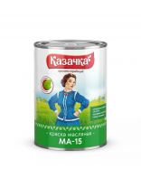 Краска Казачка, МА-15, масляная, универсальная, глянцевая, зеленая, 0.9 кг