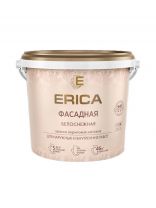 Краска водно-дисперсионная, Erica, акриловая, фасадная, моющаяся, влагостойкая, матовая, белая, 6.5 кг