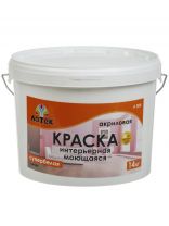 Краска водно-дисперсионная, Оптимист, Латек Л204, акриловая, интерьерная, моющаяся, супербелая, 14 кг