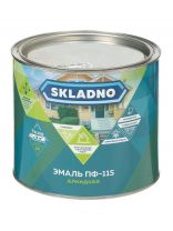 Эмаль Skladno, ПФ-115, алкидная, глянцевая, зеленая, 1.8 кг