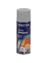 Эмаль аэрозольная, Престиж, универсальная, алкидная, глянцевая, светло-серая, 520 мл