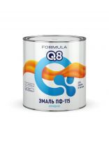 Эмаль Formula Q8, ПФ-115, алкидная, глянцевая, терракотовая, 2.7 кг