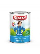 Эмаль Казачка, ПФ-115, алкидная, глянцевая, красная, 0.9 кг