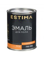 Эмаль Estima, ПФ-266, для пола, алкидная, глянцевая, золотисто-коричневая, 0.9 кг