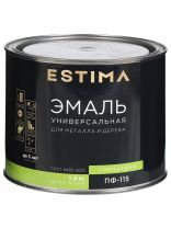 Эмаль Estima, ПФ-115, алкидная, глянцевая, синяя, 1.9 кг