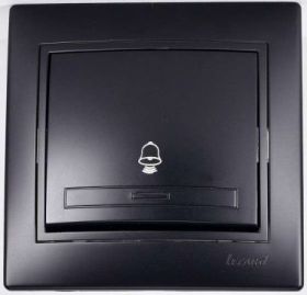 Кнопка Звонка Lezard Mira 701-4242-103 Черный, Пластик / Лезард