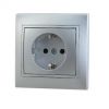 Розетка с Заземлением Керамика Lezard Mira 701-1010-122 Серый, Пластик / Лезард
