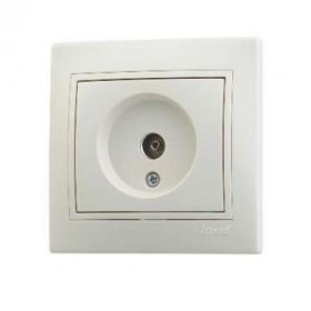 Розетка ТВ Проходная Lezard Mira 701-0303-129 Пластик / Лезард