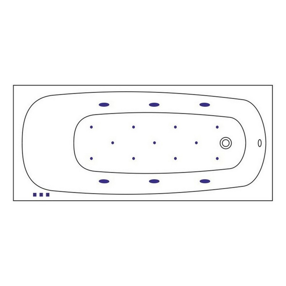 Ванна WHITECROSS Layla 180x80 с гидромассажем и подсветкой схема 22