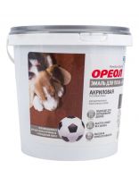 Эмаль Ореол, для пола, быстросохнущая, акриловая, полуматовая, золотисто-коричневая, 0.9 кг