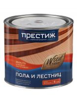 Эмаль Престиж, для пола и лестниц, быстросохнущая, алкидно-уретановая, глянцевая, красно-коричневая, 1.9 кг