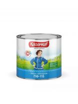 Эмаль Казачка, ПФ-115, алкидная, глянцевая, серая, 1.9 кг