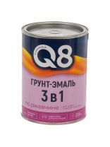 Грунт-эмаль Formula Q8, по ржавчине, алкидная, серая, 0.8 кг