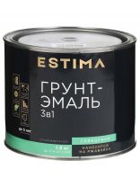 Грунт-эмаль Estima, по ржавчине, алкидная, коричневая, 1.9 кг