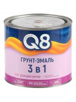 Грунт-эмаль Formula Q8, по ржавчине, алкидная, оранжевая, 1.8 кг