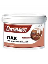 Лак Оптимист, L209, матовый, полиакриловый, для внутренних и наружных работ, 0.9 кг