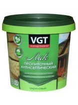 Лак VGT, антисептик, полуглянцевый, полиакриловый, махагон, для внутренних и наружных работ, 0.9 кг