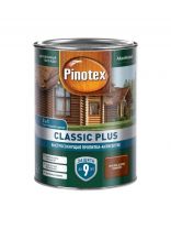 Пропитка Pinotex, Classic Plus, для дерева, антисептик, красное дерево, 0.9 л