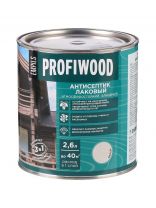Антисептик Profiwood, для дерева, лаковый, белый, 2.4 кг