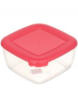 Контейнер пищевой пластик, 2.5 л, в ассортименте, квадратный, Полимербыт, Лайт, 4354400