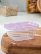 Контейнер пищевой пластик, 0.25 л, 11х8.4х5 см, прямоугольный, Violet, Лаванда, 70025136