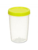 Контейнер пищевой пластик, 0.7 л, 9.5х9.5х14.5 см, в ассортименте, круглый, Idea, Ролл, М 1472