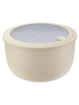 Миска пластик, 3.6 л, 22х13 см, латте, круглая, герметичная, Idea, Нео, М 1327