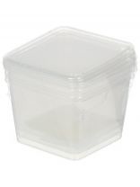 Контейнер пищевой пластик, 0.75 л, 3 шт, квадратный, Frozen, PT204012999