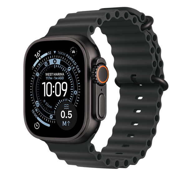 Apple Watch Ultra 3 GPS, 49mm, Black Titanium + ремешок Ocean Band «Black»