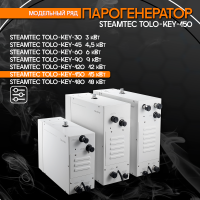 Парогенератор Steamtec TOLO KEY 150 - 15 кВт