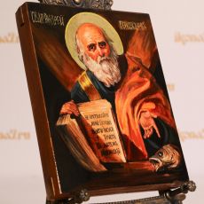 Рукописная икона Андрей Первозванный 17х21 см (масло)