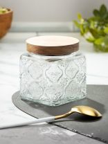 Банка для сыпучих продуктов, стекло, 0.5 л, 9.8х9.8х10.3 см, с крышкой, Восток, Y4-9010