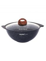 Казан алюминий, антипригарное покрытие, 4.5 л, Granit Ultra, с крышкой, синий, Kukmara, кгг47а