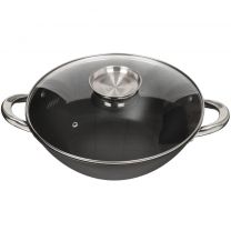 Казан чугун, антипригарное покрытие, 4.4 л, с крышкой, решетка, нейлоновая лопатка, бамбуковые палочки, Satoshi, 808-031