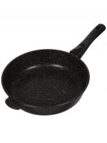 Сковорода литой алюминий, 28 см, антипригарное покрытие, Горница, Гранит Induction, съемная ручка, индукция, Ис2853аг