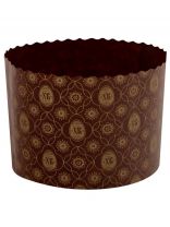 Форма для выпечки куличей бумага, 3 шт, 11х8.5 см, круглая, Мультидом, МТ8-111