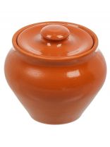 Горшок для запекания керамика, 0.5 л, терракотовый, ГП 0,5