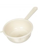 Дуршлаг пластик, 20 см, с ручкой, белый ротанг, Idea, М1130