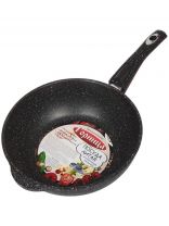 Сотейник алюминий, 26 см, антипригарное покрытие, Горница, Гранит, ст2612аг, съемная ручка