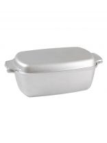 Гусятница литая, 5.5 л, алюминий, с крышкой, литые ручки, Kukmara, г55