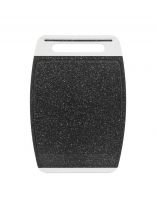 Доска разделочная пластик, 34х24 см, с ручкой, кремовый, прямоугольная, Idea, Хеви, М 1566