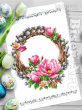 9072 Biser-Art. Пасхальный рушник