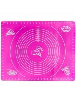 Коврик кухонный силикон, 40х50 см, фуксия, Y3-1339