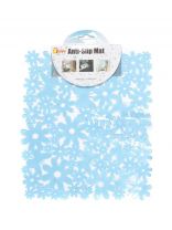 Коврик в раковину противоскользящий пластик, 27х30 см, в ассортименте, Y3-690