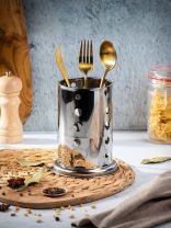 Подставка для столовых приборов, металл, круглая, 16.5 см, Y3-1076