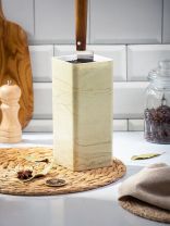 Подставка для ножей, пластик, прямоугольная, 11х11х22 см, Y4-7000