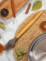 Кисточка кондитерская силикон, навеска, Daniks, Elite Wood, CL04927BC14