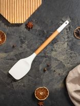 Лопатка кулинарная для кухни, бамбук, силикон, навеска, Daniks, Skandi, WFCFA-0037-2