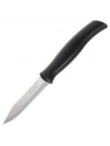 Нож кухонный Tramontina, Athus, для овощей, рукоятка черная, нержавеющая сталь, 7.5 см, рукоятка пластик, 23080/003-TR