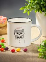 Кружка керамика, 200 мл, Зверушки, Y4-6629, в ассортименте